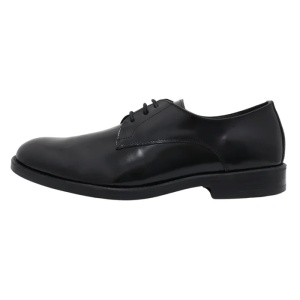 Pantofi barbati, negru, eleganti, piele naturala lacuita, cu toc, Silesco 140-SL-Negru