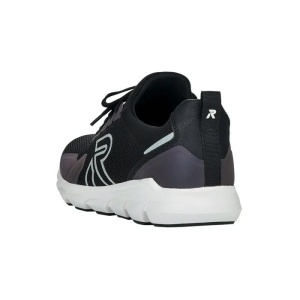 Pantofi barbati negru sport textil cu talpa groasa Rieker 07802-00-Negru