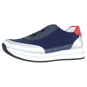Pantofi dama albastru inchis sport din material sintetic cu talpa joasa Remonte D2508-14-Albastru-Inchis
