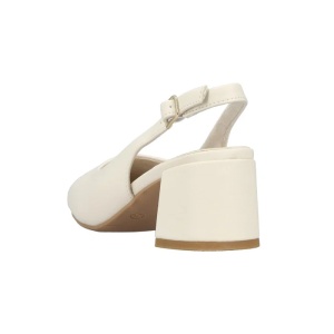 Pantofi dama bej eleganti piele ecologica cu toc Rieker 44751-61-Bej