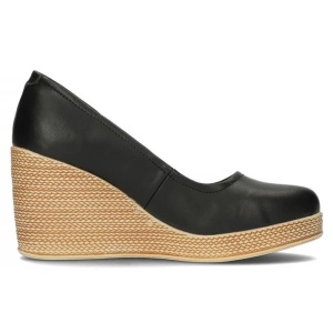 Pantofi dama negru casual piele naturala cu platforma Filippo DP3521-23-BK-Negru