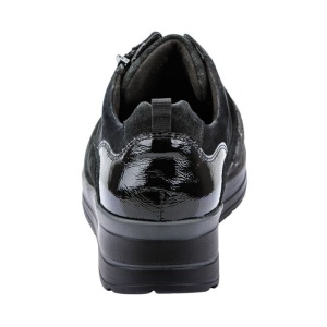 Pantofi dama negru ortopedici sport piele naturala cu talpa joasa Waldlaufer 807M01-405-001-M-Sarah-Negru