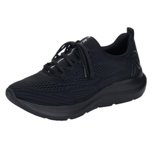 Pantofi dama negru sport textil cu platforma Rieker 42103-01-Negru