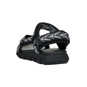 Sandale barbati gri sport textil cu talpa joasa Rieker 20802-00-Gri