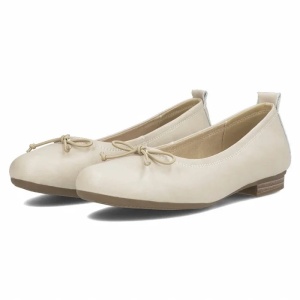 Balerini dama bej casual piele naturala cu toc Filippo DP6249-24-BE-Bej