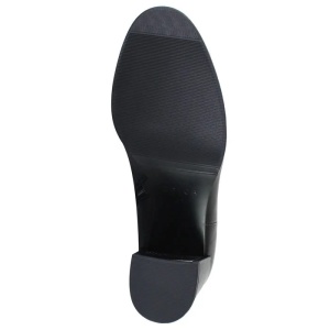 Botine dama negru elegante piele naturala cu toc Epica QVG092-5-R521-Y001-01-N-Negru