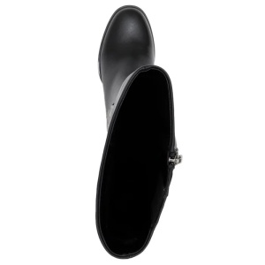 Cizme dama negru elegante piele naturala lungi cu toc Epica V723A349-61B-N809-Negru