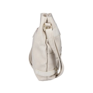 Geanta dama bej casual piele ecologica crossbody si de umar cu bareta reglabila Rieker H1072-81-Bej