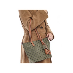 Geanta dama verde casual piele ecologica de mana si de umar cu bareta reglabila si detasabila Rieker H1305-54-Verde