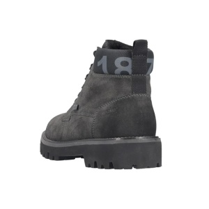 Ghete barbati gri casual piele ecologica impermeabile imblanite cu toc Rieker 30440-45-Gri
