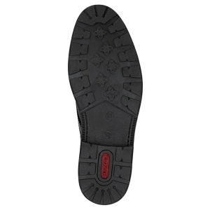 Ghete barbati maro casual piele naturala impermeabile cu toc Rieker 15324-25-Maro