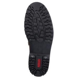 Ghete barbati maro casual piele naturala impermeabile imblanite cu toc Rieker F3612-24-Maro