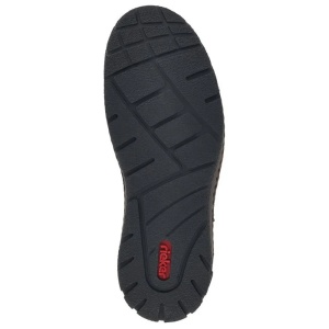 Ghete barbati maro casual piele naturala impermeabile imblanite cu talpa joasa Rieker B0348-25-Maro