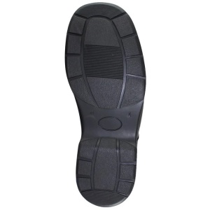 Ghete barbati negru casual piele naturala imblanite cu toc Nicolis 44049-Negru