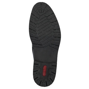 Ghete barbati negru casual piele naturala imblanite cu toc Rieker 14616-00-Negru