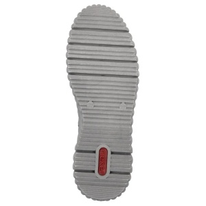 Ghete dama gri casual piele ecologica cu talpa groasa Rieker N2553-40-Gri