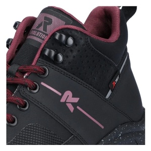 Ghete dama negru sport piele ecologica impermeabile cu talpa groasa Rieker W0061-00-Negru