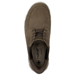 Pantofi barbati maro casual piele naturala cu talpa joasa Rieker 03656-24-Maro