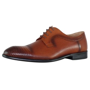 Pantofi barbati maro eleganti piele naturala cu toc Nevalis 127-S-Maro