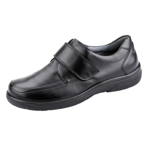 Pantofi barbati negru casual piele naturala cu talpa joasa Waldlaufer 633301-174-001-Ken-Negru