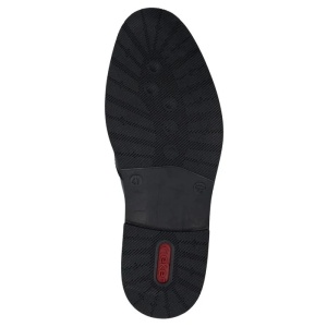 Pantofi barbati negru casual piele naturala cu toc Rieker 13557-00-Negru