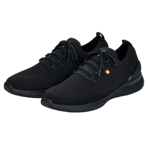 Pantofi barbati negru sport textil cu talpa joasa Rieker 07402-00-Negru