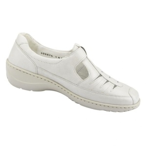 Pantofi dama bej casual piele naturala perforati cu talpa joasa Waldlaufer 607501-172-120-Kya-Bej
