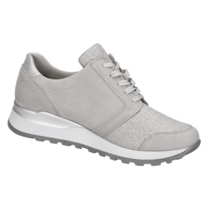 Pantofi dama gri ortopedici sport piele naturala cu talpa joasa Waldlaufer H64007-333-070-Hiroko-Gri