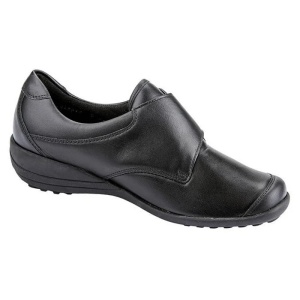 Pantofi dama negru casual ortopedici piele naturala cu talpa joasa Waldlaufer K01304-300-001-Katja-Negru