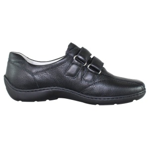 Pantofi dama negru casual piele naturala cu talpa joasa Waldlaufer 496301-172-001-Henni-Negru