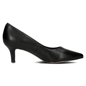 Pantofi dama negru eleganti piele naturala cu toc Filippo DP4426-23-BK-Negru