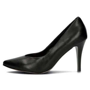 Pantofi dama, negru, eleganti, piele naturala, cu toc, Filippo DP4428-23-BK-Negru