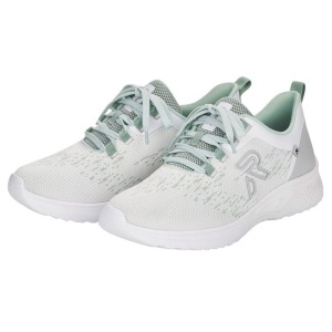 Pantofi dama verde sport textil cu talpa joasa Rieker 40702-52-Verde
