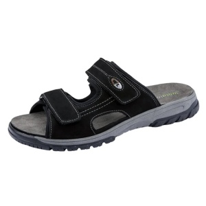 Papuci barbati negru casual piele naturala cu talpa groasa Waldlaufer 372501-191-001-Harald-Negru