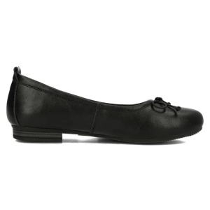 Balerini dama negru casual piele naturala cu toc Filippo DP6249-24-BK-Negru