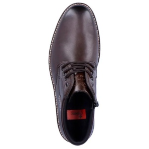 Ghete barbati maro casual piele naturala imblanite cu toc Rieker 15339-25-Maro