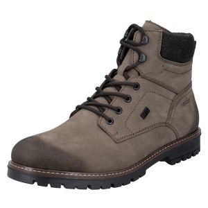 Ghete barbati maro casual piele naturala impermeabile imblanite cu toc Rieker F3612-24-Maro