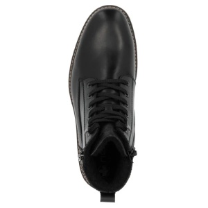 Ghete barbati negru casual piele naturala imblanite cu toc Rieker 33104-00-Negru