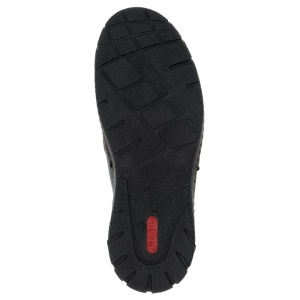 Ghete barbati negru casual piele naturala impermeabile imblanite cu talpa joasa Rieker B0392-00-Negru