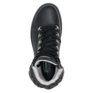 Ghete dama negru casual piele naturala impermeabile cu talpa groasa Grisport 863593-6806T1G-Negru
