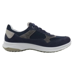 Pantofi barbati albastru casual piele naturala si textil cu talpa groasa Grisport 886502-44117V2-Albastru
