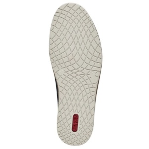 Pantofi barbati albastru inchis casual piele naturala perforati cu talpa joasa Rieker B5256-14-Albastru-Inchis
