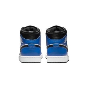 Pantofi barbati albastru sport piele naturala cu talpa joasa Air Jordan 1 Mid DQ8426-402-Albastru
