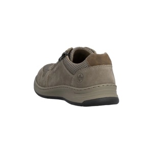 Pantofi barbati bej casual piele naturala cu talpa joasa Rieker 14300-64-Bej