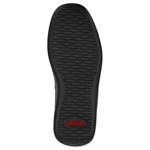 Pantofi barbati maro casual piele naturala cu talpa joasa Rieker 05211-25-Maro