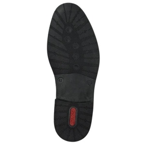 Pantofi barbati maro casual piele naturala cu toc Rieker 13523-24-Maro