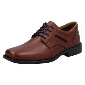 Pantofi barbati maro casual piele naturala cu toc Rieker B0803-24-Maro