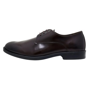 Pantofi barbati, maro, eleganti, piele naturala lacuita, cu toc, Silesco 140-SL-Maro