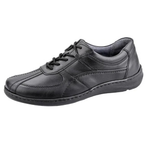 Pantofi barbati negru casual piele naturala cu talpa joasa Waldlaufer 478002-174-001-Herwig-Negru
