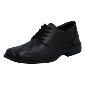 Pantofi barbati negru eleganti piele naturala cu toc Rieker B0804-00-Negru